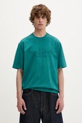 Tommy Jeans Basic tričko pánske bavlnené tyrkysové DM0DM22545