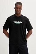 Tommy Jeans t-shirt da uomo in cotone nero DM0DM22550