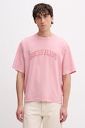 Guess Jeans t-shirt męski bawełniany różowy M6GIB6 K8FQ4
