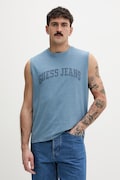 Guess Jeans t-shirt bawełniany kolor niebieski M6GPB2 K8FQ4
