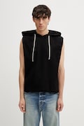 Rick Owens DRKSHDW top bawełniany męski czarny DU01F4165.RIGP