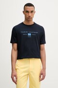 Tommy Hilfiger tričko pánske bavlnené tmavomodré MW0MW42365