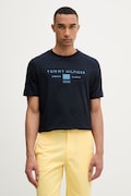 Tommy Hilfiger tričko pánske bavlnené tmavomodré MW0MW42365