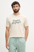 Tommy Hilfiger tricou pentru bărbați, din bumbac bej MW0MW42385