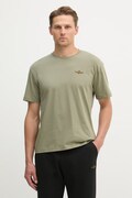 Aeronautica Militare t-shirt bawełniany męski kolor zielony gładki TS2522UJ00641