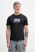 Armani Exchange T-shirt da uomo in cotone nero XM002452