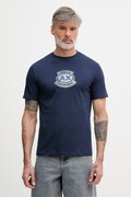 Armani Exchange t-shirt da uomo in cotone blu navy XM002776