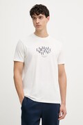 Armani Exchange t-shirt męski bawełniany beżowy AF10356