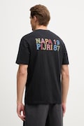 Napapijri T-shirt męski bawełniany S-ELIOR czarny NP0A4HZY9411