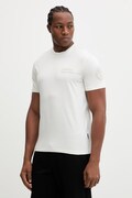 Napapijri tricou din bumbac AMUNDSEN culoarea bej, cu imprimeu, NP0A4IN82061