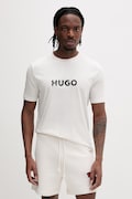 HUGO pánske bavlnené tričko Dumeo béžové 50557437