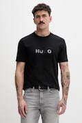 HUGO tričko pánske bavlnené Dumeo čierne 50557437