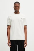 Fred Perry t-shirt bawełniany kolor beżowy z aplikacją M2397