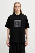 Fred Perry t-shirt bawełniany męski kolor czarny z nadrukiem M2404