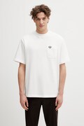 Fred Perry t-shirt bawełniany męski kolor biały gładki M2408