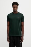 Fred Perry t-shirt bawełniany męski kolor zielony gładki M3519