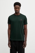 Fred Perry t-shirt bawełniany męski kolor zielony gładki M3519