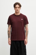 Fred Perry T-shirt bawełniany męski bordowy M3519