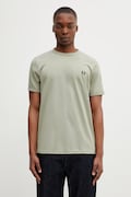 Fred Perry t-shirt bawełniany męski kolor zielony gładki M3519
