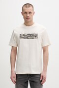 Karl Lagerfeld Jeans t-shirt męski bawełniany beżowy B2M17053