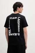Karl Lagerfeld Jeans t-shirt męski bawełniany czarny B2M17090