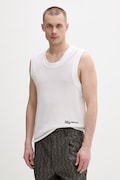 Karl Lagerfeld Jeans kamizelka męska bawełniana biała B2M18026
