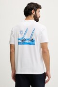 Guess t-shirt męski bawełniany z elastanem x North Sails biały M6GI46 K3495