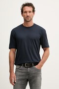 Blauer t-shirt męski bawełniany HANSON granatowy BLUH02068