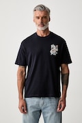 Guess T-shirt męski bawełniany granatowy M6GI13 K2995