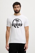 Guess t-shirt męski bawełniany biały F6GI00 J1314