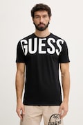 Guess t-shirt męski bawełniany czarny F6GI01 J1314