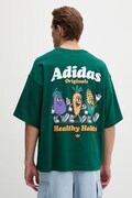 adidas Originals T-shirt męski bawełniany Veggie zielony LE6043