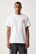 The North Face T-shirt męski bawełniany MOUNTAIN PLAY RELAXED biały NF0A8GQXFN41