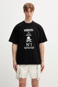 Neighborhood T-shirt bawełniany męski czarny 261PCNH.ST08