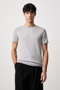 MM6 Maison Margiela T-shirt męski z bawełną szary MJM200020