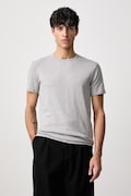 MM6 Maison Margiela T-shirt męski z bawełną szary MJM200020