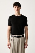 MM6 Maison Margiela T-shirt męski z bawełną czarny MJM200020