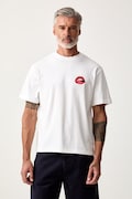 United Colors of Benetton T-shirt męski bawełniany biały 3MI5U10C8