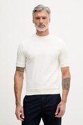 United Colors of Benetton tričko pánske bavlnené s elastanom béžové 33T4U10CD