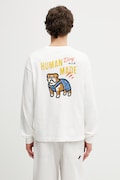 Human Made longsleeve bawełniany męski biały HM31CS037