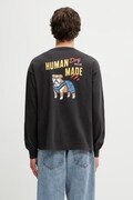 Human Made longsleeve męski bawełniany czarny HM31CS037