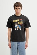 Human Made T-shirt bawełniany męski czarny HM31TE015