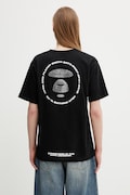 AAPE T-shirt męski bawełniany czarny AAPTEM1841XXQ