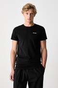 Palm Angels T-shirt basic damski bawełniany z elastanem czarny PLA1UMBTS01BI