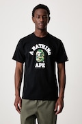 A Bathing Ape ABC Camo T-shirt bawełniany męski czarny 0ZXTEM004101Q