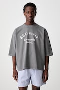 Willy Chavarria CHAVARRIA COMMUNITY CENTER t-shirt βαμβακερό ανδρικό γκρί WCJSY0200