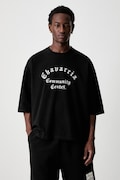 Willy Chavarria CHAVARRIA COMMUNITY CENTER t-shirt βαμβακερό ανδρικό μαύρο WCJSY0200