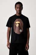 A Bathing Ape Big Ape Head T-shirt bawełniany męski czarny 001TEM301002M