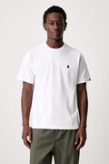 A Bathing Ape One Point T-shirt basic bawełniany męski biały 001TEM301003M