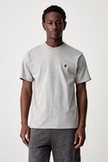 A Bathing Ape One Point T-shirt basic bawełniany męski szary 001TEM301003M